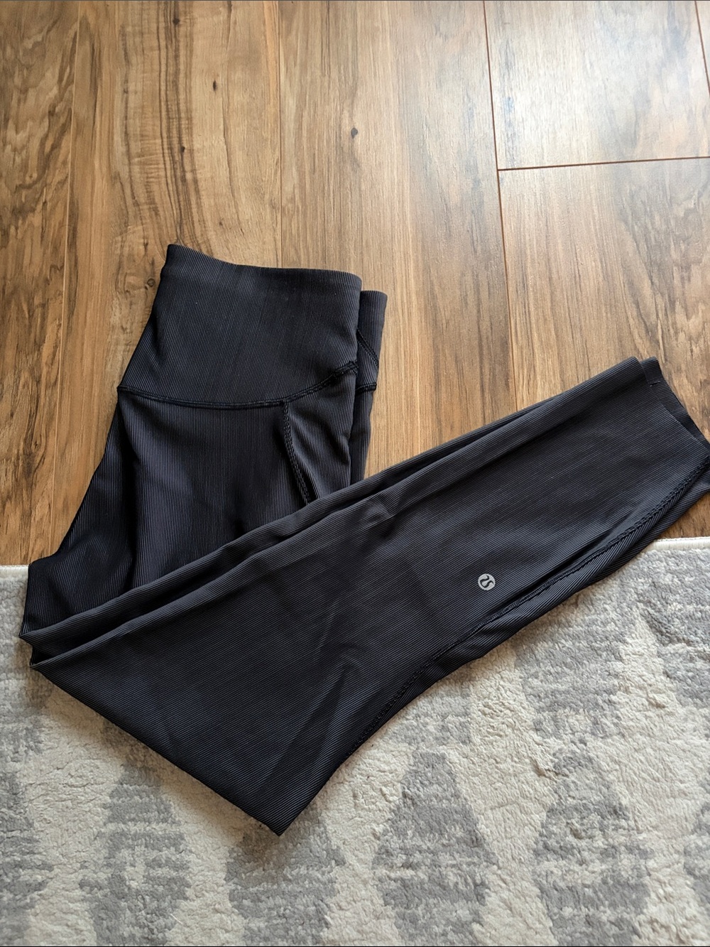 Lululemon Base Pace Black Leggings with Logo